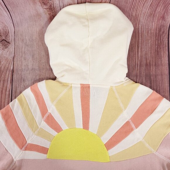 Faherty Soleil Hoodie Womens Size Medium Sunrise Pullover Cotton - Picture 10 of 15
